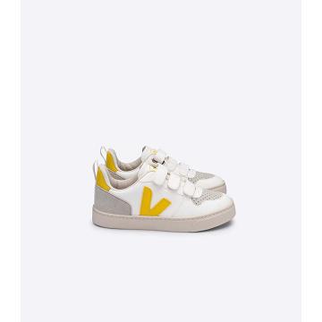 Veja V-10 CWL Schoenen Kinderen White/Gold | NL 787YXF